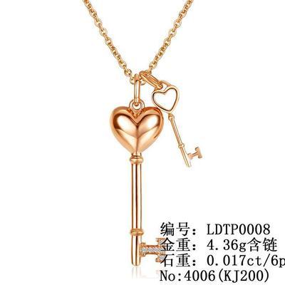 高端珠寶定制新標(biāo)桿 解讀LDTP0008歐美風(fēng)K金鑲鉆套鏈